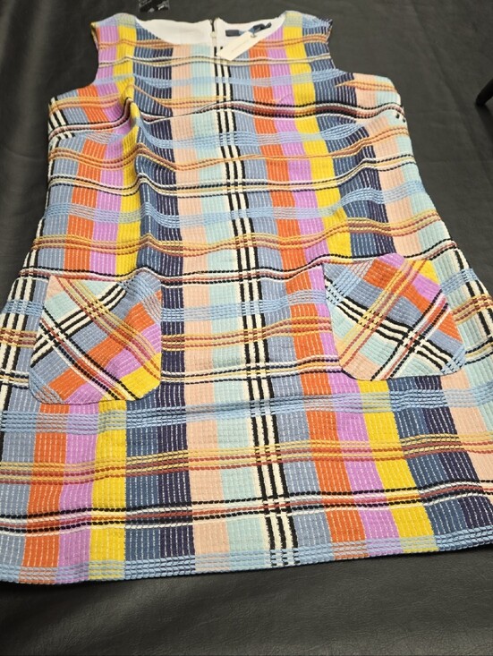 Anthropologie Dresses & Skirts - Anthropologie Multicolor Plaid Knit Shift Dress
